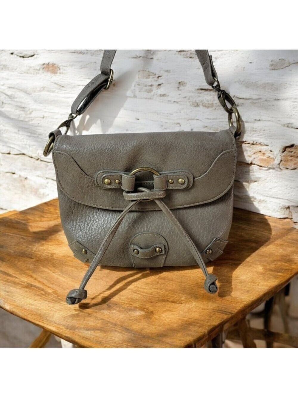 Kimchi Blue Faux Leather Shoulder Bag - CUTE!